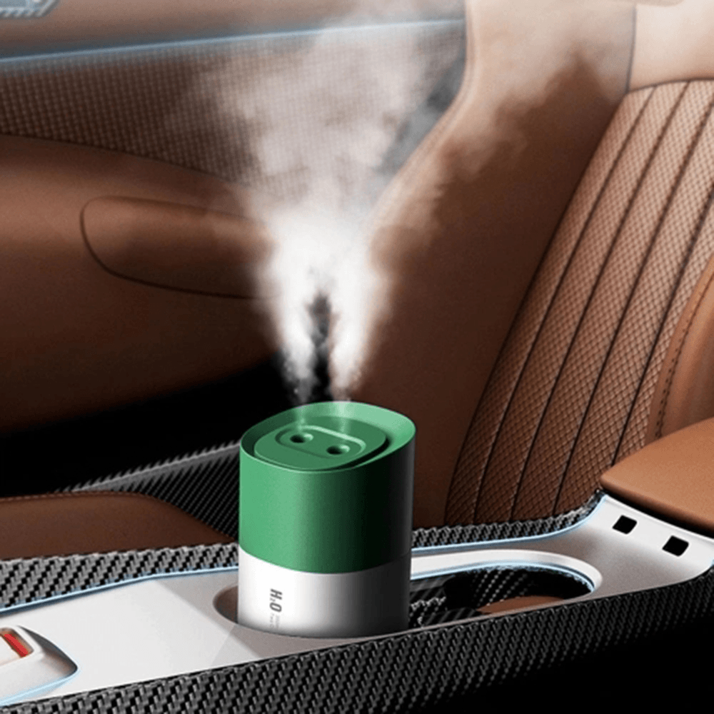 350Ml USB Humidifier Two Outlets Spray Humidifier with Night Light for Home Office Dormitory Car Humidification Tool - Trendha