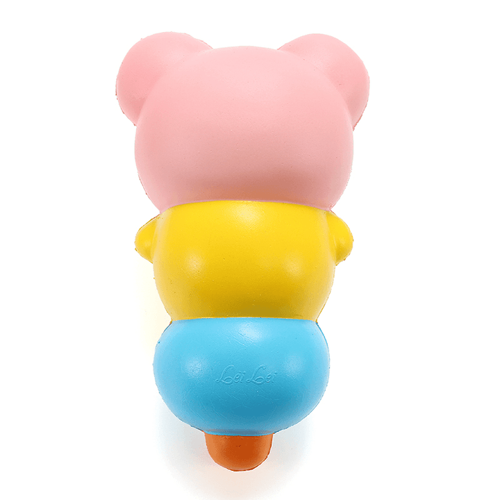 Leilei Squishy 15Cm Pierced Haw Berries Candy Stick Bear Pig Slow Rising with Packaging Gift - Trendha