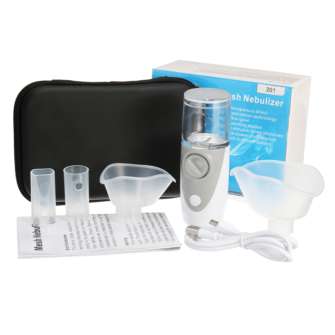 Mini Portable Ultrasonic Nebulizer Rechargeable Inhaler Respirator Mesh Handheld Mist Maker - Trendha