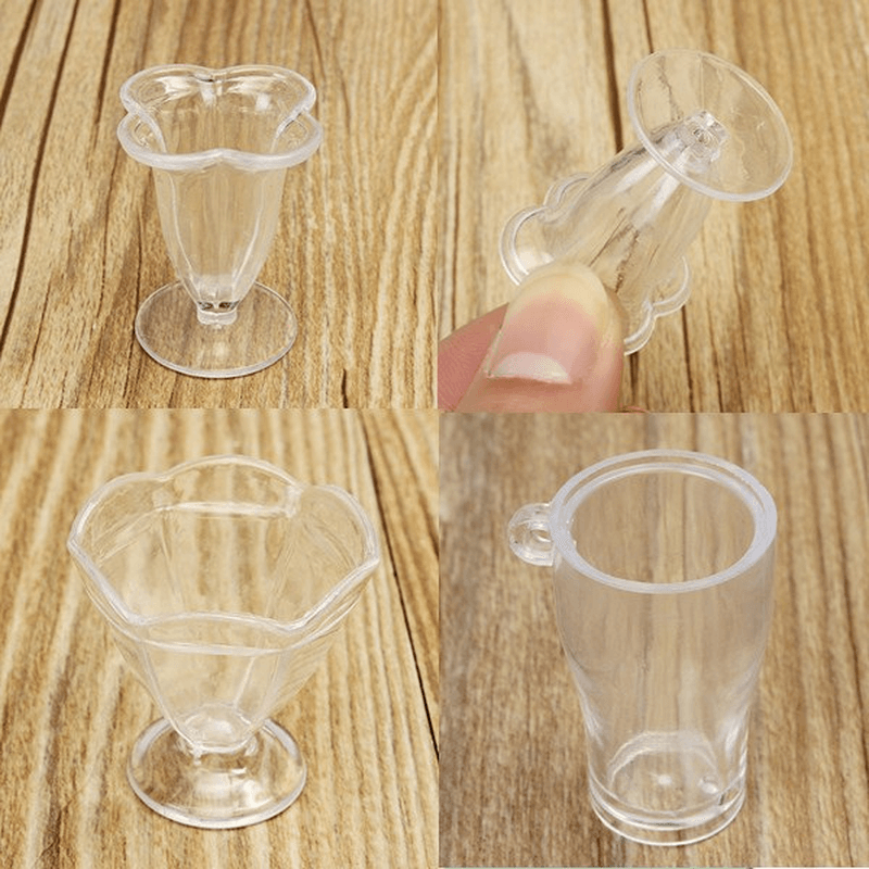 DIY Mini Cup Creamy Soil Sticks Goblets Sticky Minerals Mini Transparent Plastic Cooking - Trendha