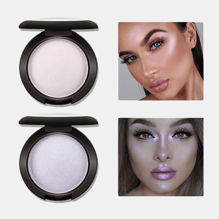MISS ROSE Highlighter Face Makeup Monochrome Diamond Baking Loose Powder Polarized High-Gloss Powder Long-Lasting Brightening Repairing - Trendha