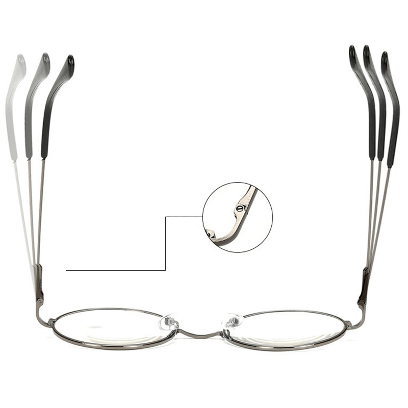 Round Spectacle Reading Glasses Metal Frame Glasses Presbyopia Male Female Retro Reading Eyeglass - Trendha