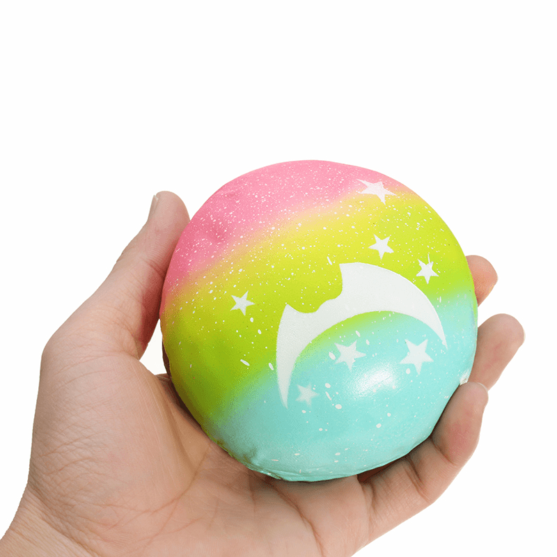 Squishy Starry Night Star Moon Bun Bread 9Cm Gift Soft Slow Rising with Packaging Decor Toy - Trendha