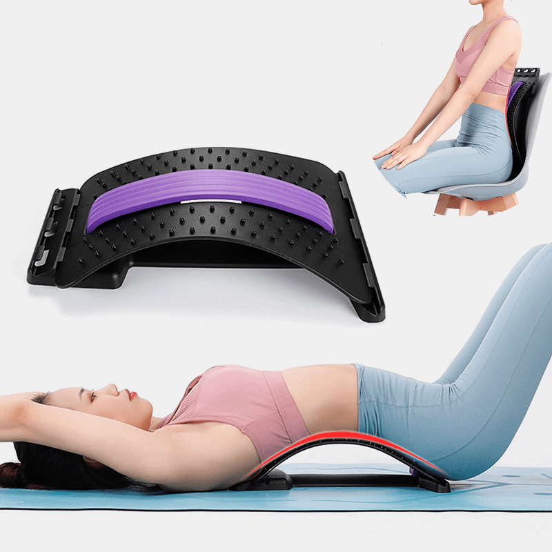 Stretch Equipment Back Massager Magic Stretcher Fitness Lumbar Support Relaxation Lumbar Tractor - Trendha
