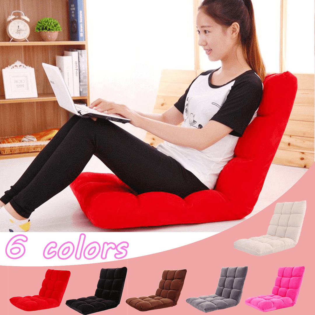 Adjustable Lazy Sofa Cushioned Floor Lounge Chair Living Room Leisure Chaise Chair - Trendha