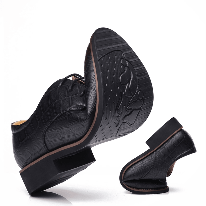 Men Business Microfiber Soft Comfortable Waterproof Formal Shoes - Trendha
