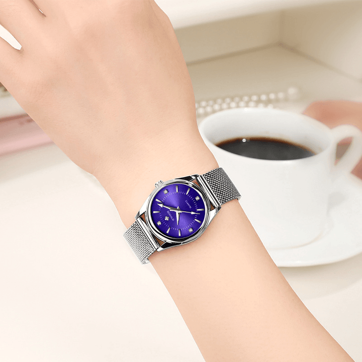 WWOOR 8852 Casual Style Ladies Wrist Watch Small Dial Display Full Steel Quartz Watch - Trendha