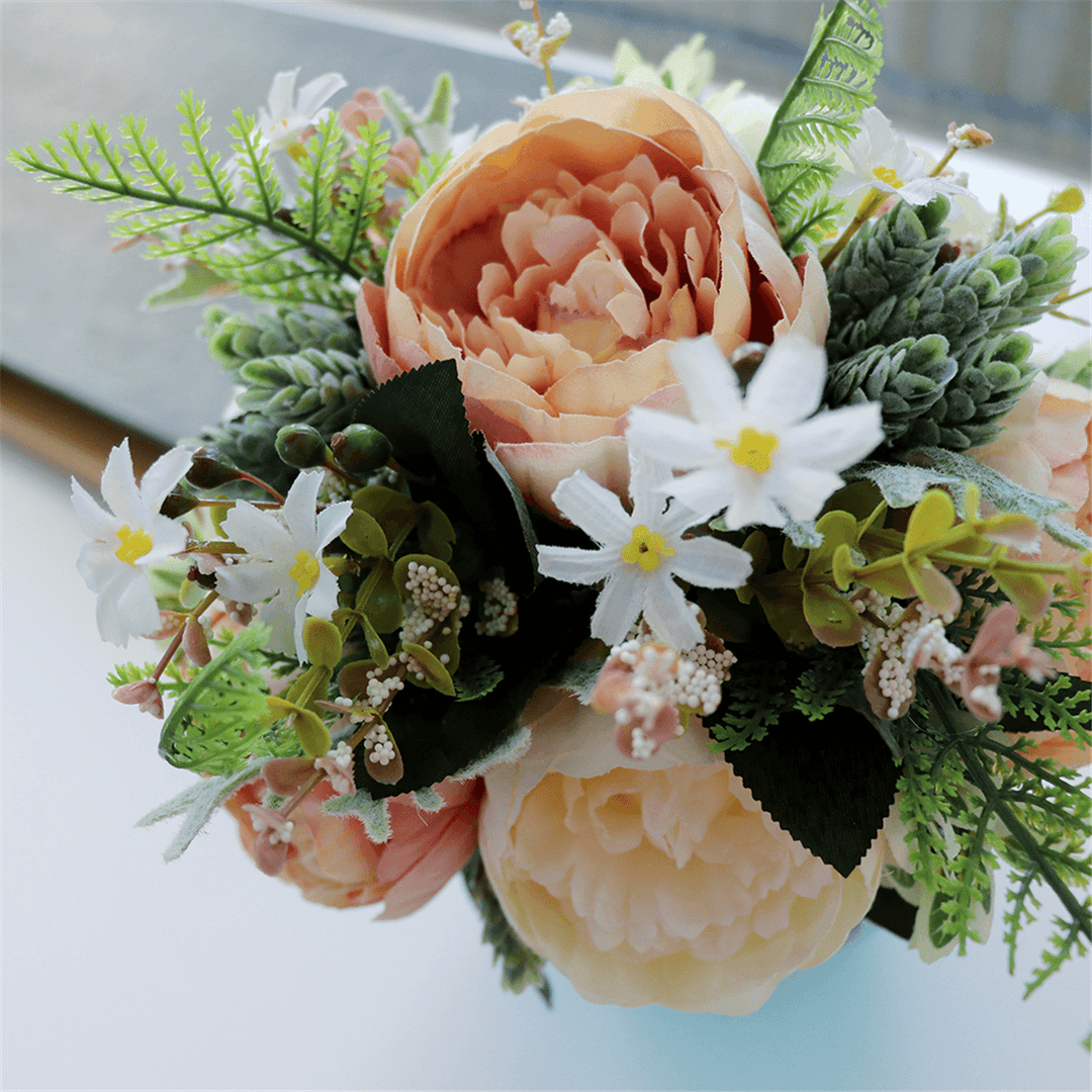 Wedding Bridal Bouquets Handmade Artificial Flowers Decorations Bride Accessories - Trendha