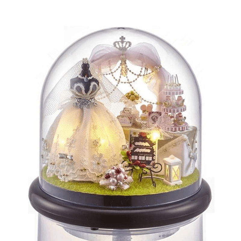 Cuteroom B-022 Love Forever DIY Dollhouse Miniature Kit Collection Gift with Light - Trendha