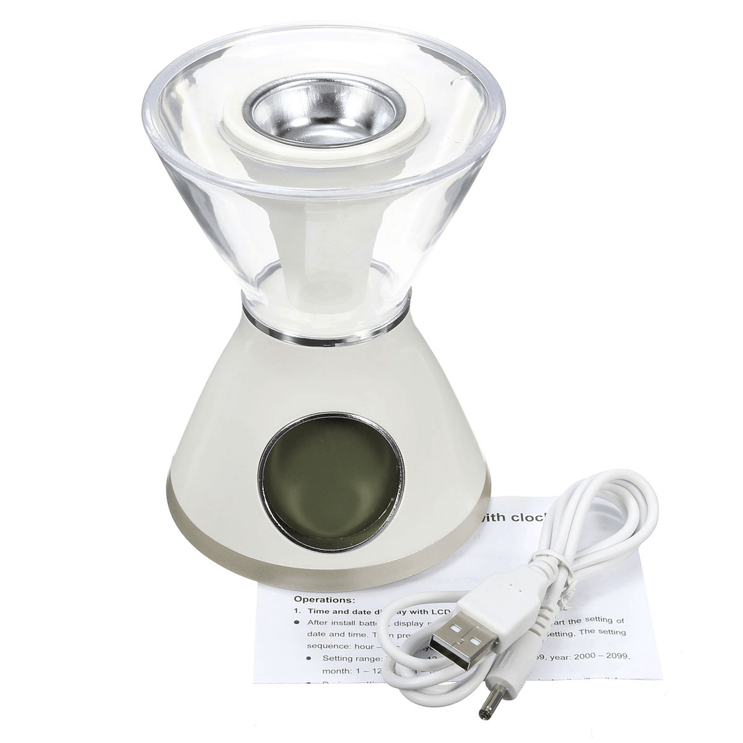 ELEGIANT USB Aromatherapy Fragrance Decorative LED Night Light Clock Lamps - Trendha