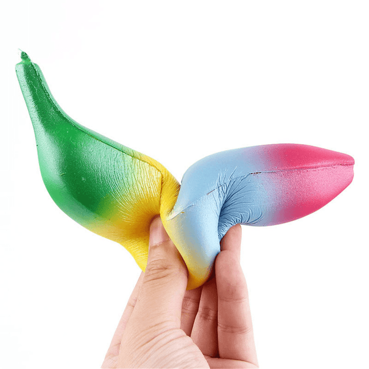 Sanqi Elan Rainbow Banana Squishy 18*4CM Soft Slow Rising with Packaging Collection Gift Toy - Trendha