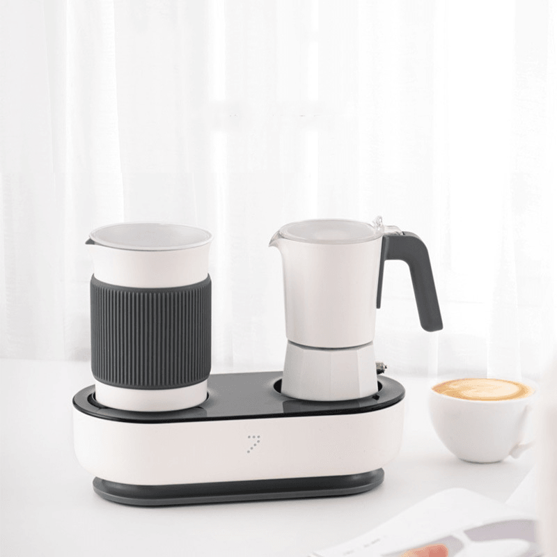 Seven & Me Smart Coffee Machine with Auto Milk Frother One-Click Control Coffee Maker Make Coffee Espresso in 3 Mins - Trendha