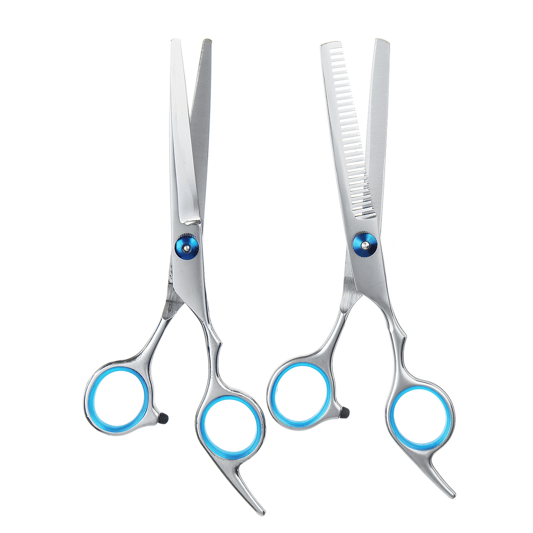15PCS Barber Hair Cutting Shears Professional Scissors Set Thin Salon Hairdress - Trendha