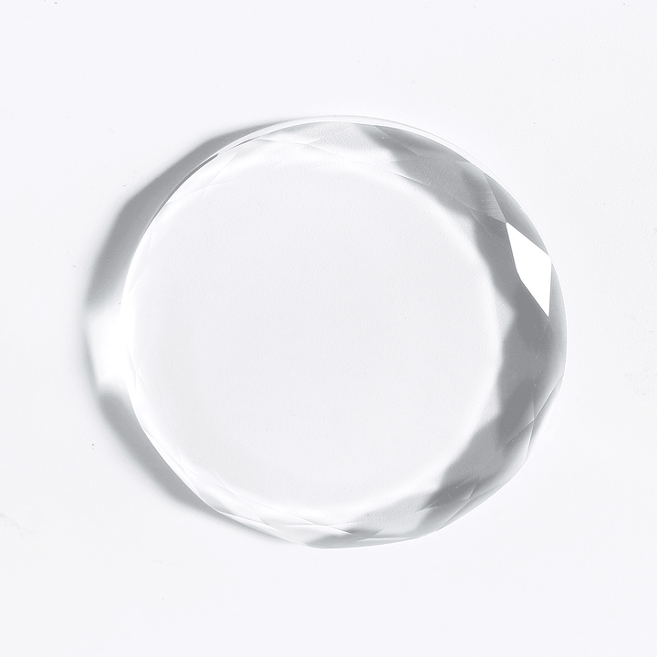 Crystal round Glass Grafting Glue Holder False Eyelash Adhesive Makeup Tool Cosmetic - Trendha