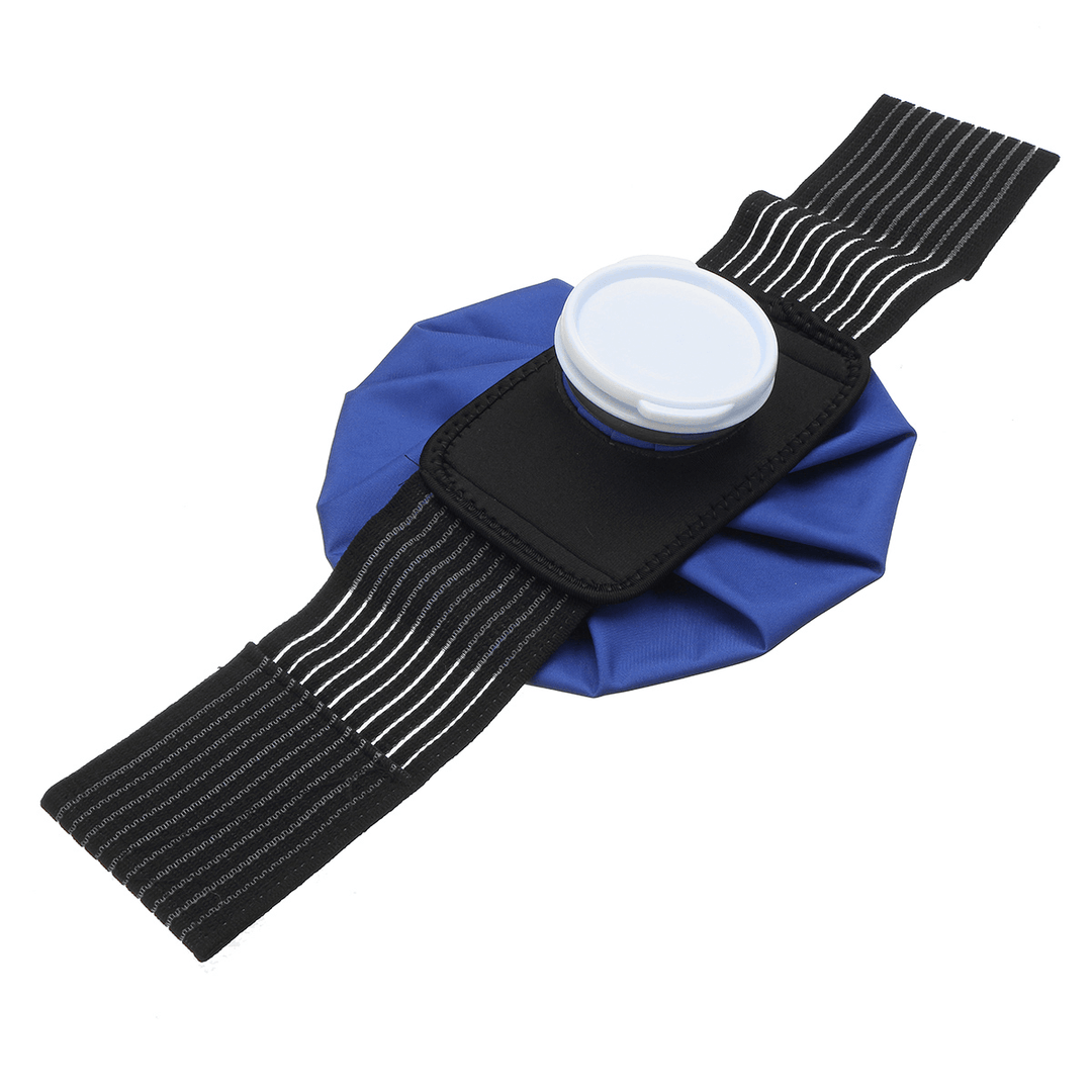 9Inch Ice Bag Sport Injury Fixed Belt Heat Cold Cooler Pack Reusable Injury Knee Head First Aid Pain Relief - Trendha
