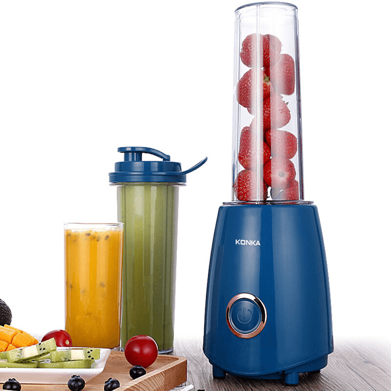 KONKA KJ-JF302 300W Electric Juicer Blender with Two Bottle Juice Vegetables Fruit Milkshake Mixer - Trendha
