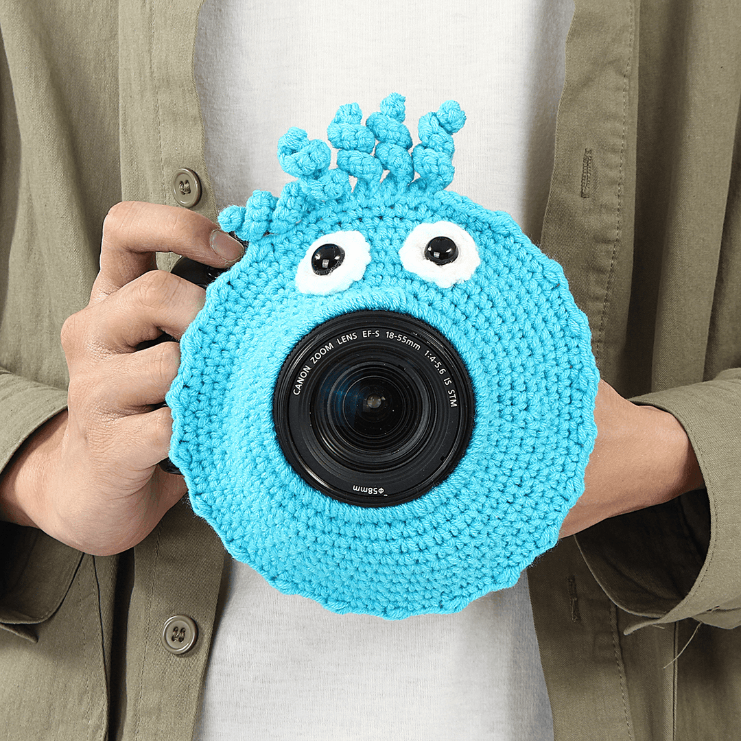 Hand-Knitted Wool Decor Case for Camera Lens Decorative Photo Guide Doll Toys for Kids - Trendha