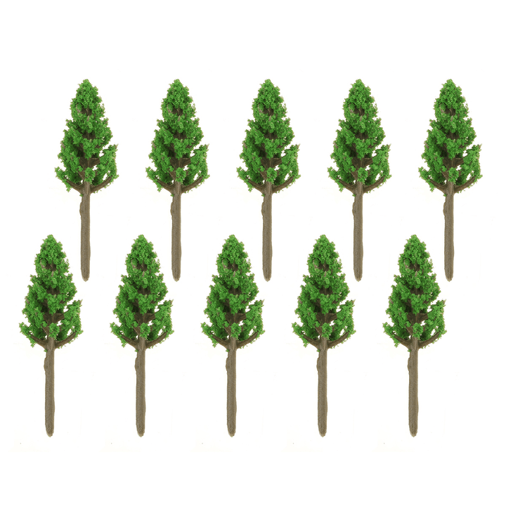 10Pcs Mini Artificial Trees Pine 3.5Cm/6.5Cm/9.5Cm/13Cm Home Office Party Decorations - Trendha
