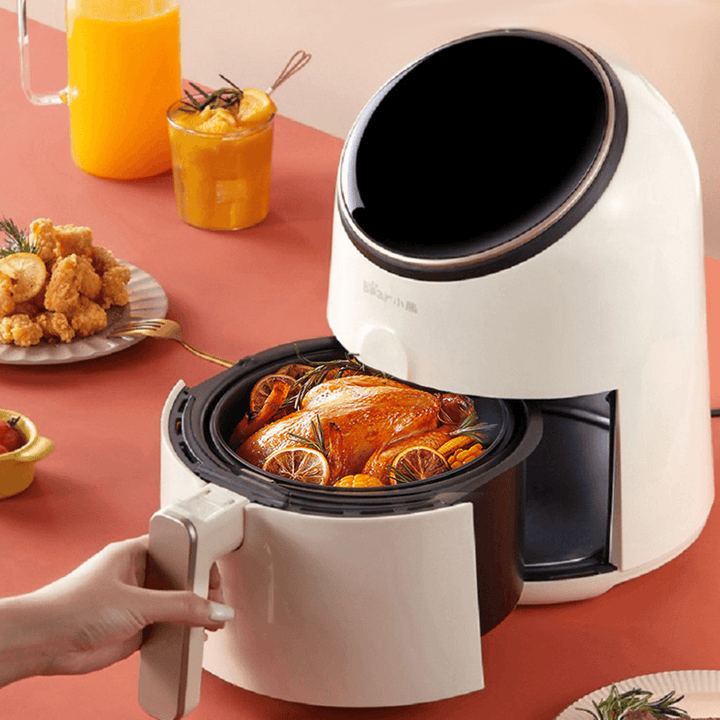 Bear QZG-A13R1 Air Fryer 3.2L Large Capacity 1300W Electric Hot Air Fryers Oven Oilless Cooker LED Digital Touchscreen with 8 Presets 360° Cycle Heating Nonstick Basket from Ecological Chain - Trendha