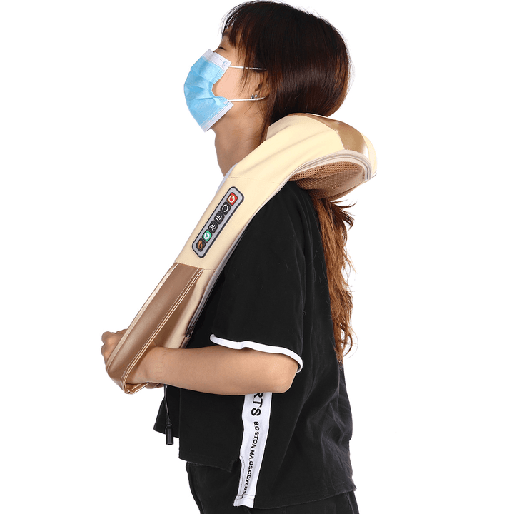 100-220V Electric Massager Infrared Heating Neck Cervical Shoulder Pain Relief Therapy Device - Trendha