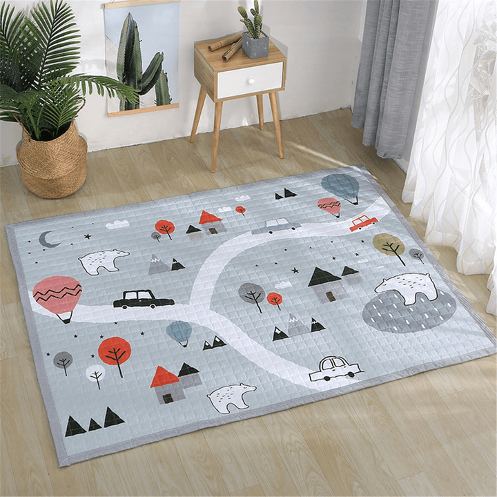 Polyester Baby Play Mat Crawling Kids Game Gym Activity Carpet Blanket Floor Rug - Trendha