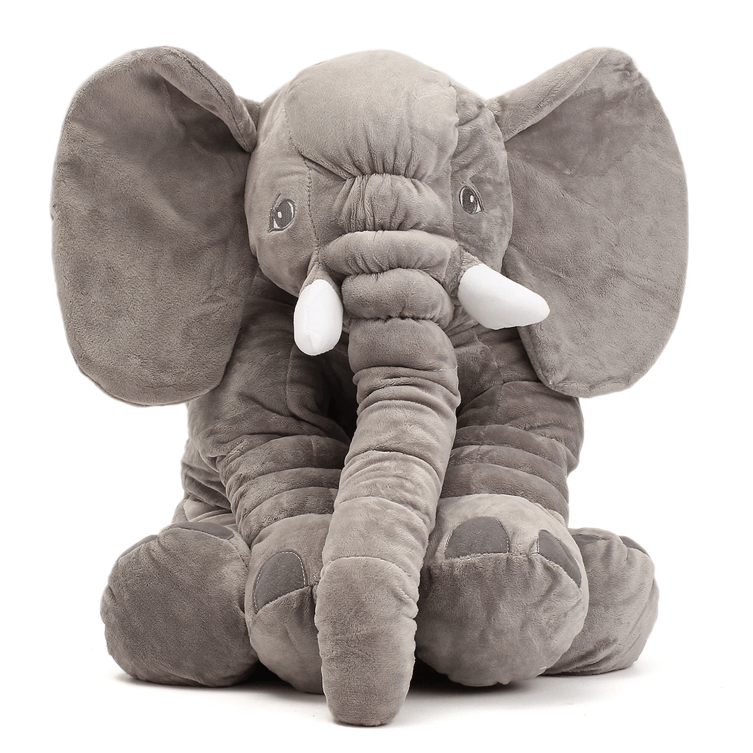 23.5" 60Cm Cute Jumbo Elephant Plush Doll Stuffed Animal Soft Kids Toy Gift - Trendha