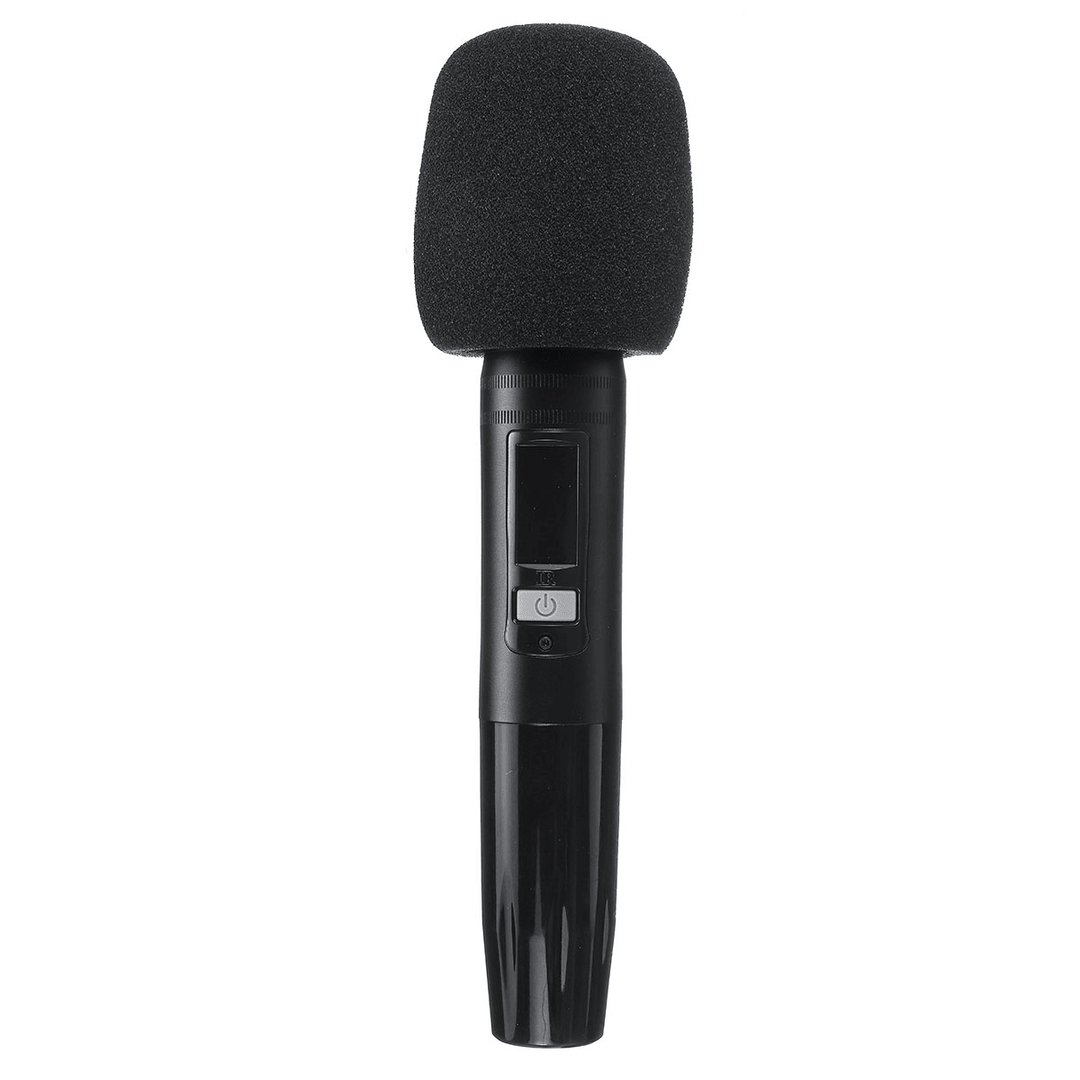 UW-01 UHF Wireless Microphone System Handheld LED Karaoke KTV Mic with Receiver - Trendha