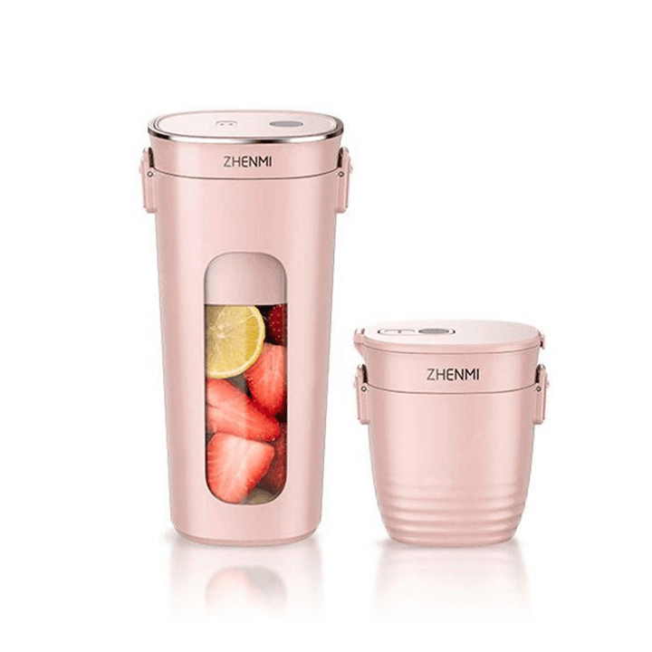 ZHENMI Mini Wireless Vacuum Portable Juicer Cup Blender from USB Charging Vacuum Preservation - Trendha