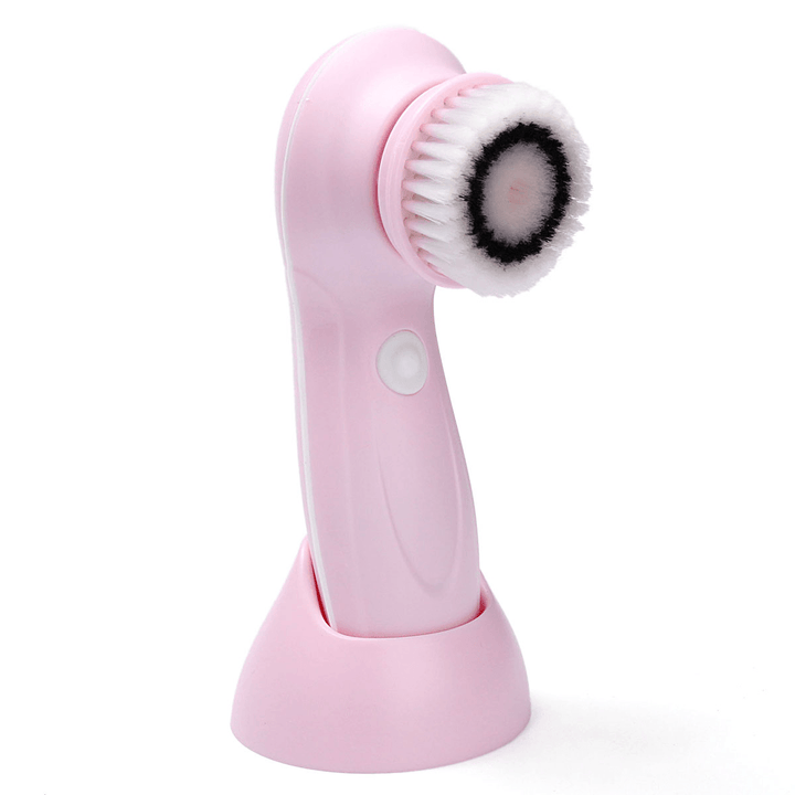 3 In1 USB Electric Cleaning Brush 360° Rotating Rechargeable Waterproof Face Cleaner Skin Care - Trendha