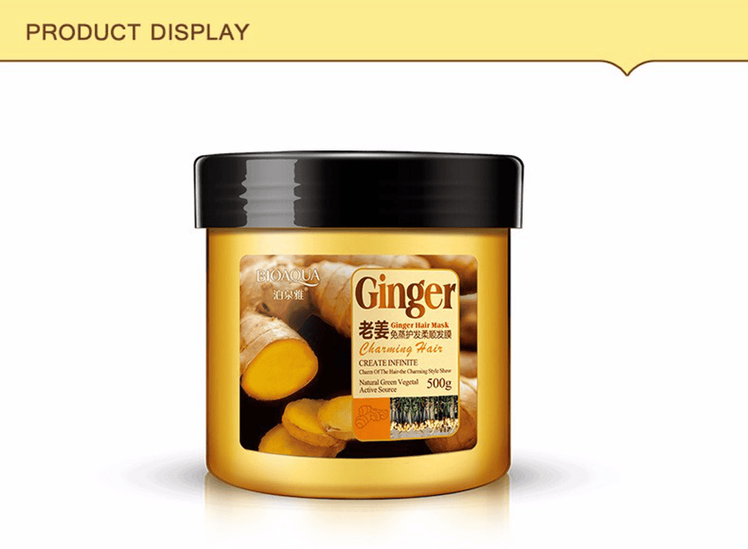 Ginger Hair Mask Moisturizing Deep Repair Frizz for Dry Damaged Hair Smooth Hair Conditioner 500 Ml - Trendha