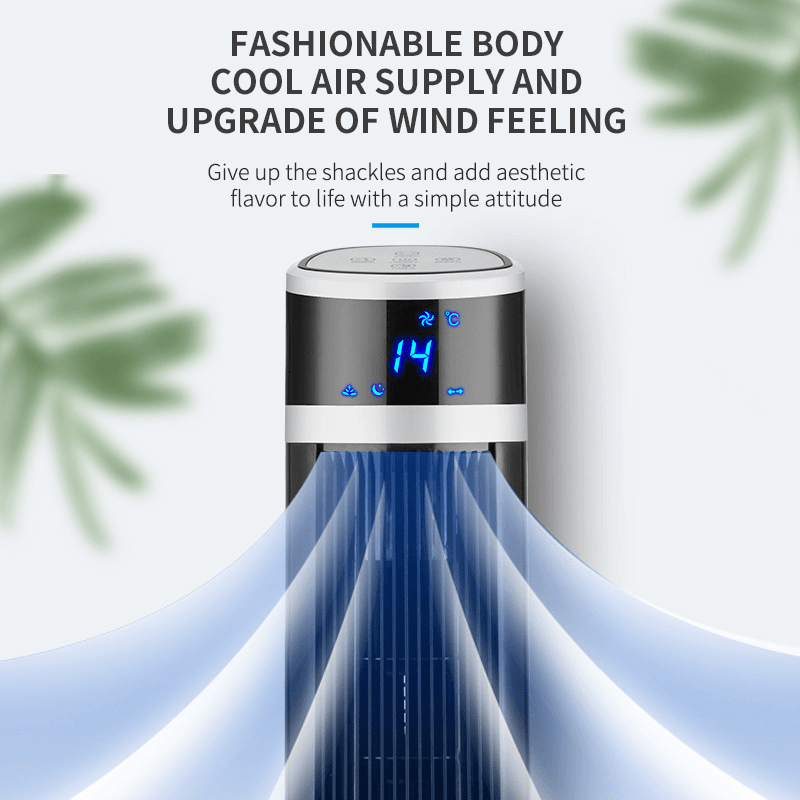 45W Bladeless Tower Fan 3 Gear Wind Speeds Timing Function Electric Slim Cooling Fan Remote Contro Low Noise Three-Dimensional Air Supply - Trendha