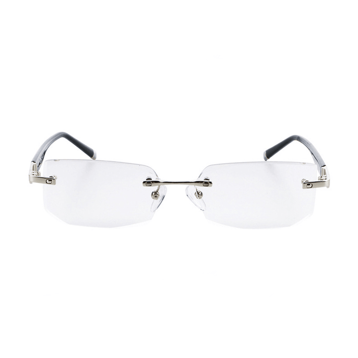 SHUAIDI® Diamond Trimmed Eyelash Resin plus Film Frameless Presbyopic Reading Glasses 103 - Trendha