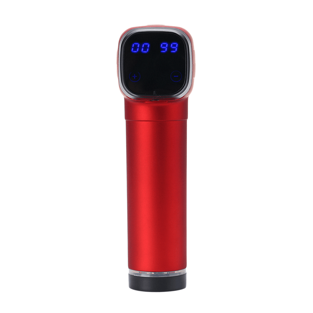 30 Gear 3000Mah Electric Massager Muscle Massage Therapy Deep Vibration Display Cordless Massager Percussion Massage Device - Trendha