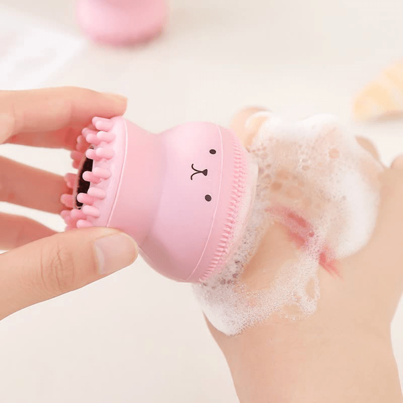 Silicone Face Cleansing Brush Facial Cleanser Pore Cleaner Exfoliator Face Scrub Washing Brush Skin Care Octopus Shape Beauty Machine - Trendha