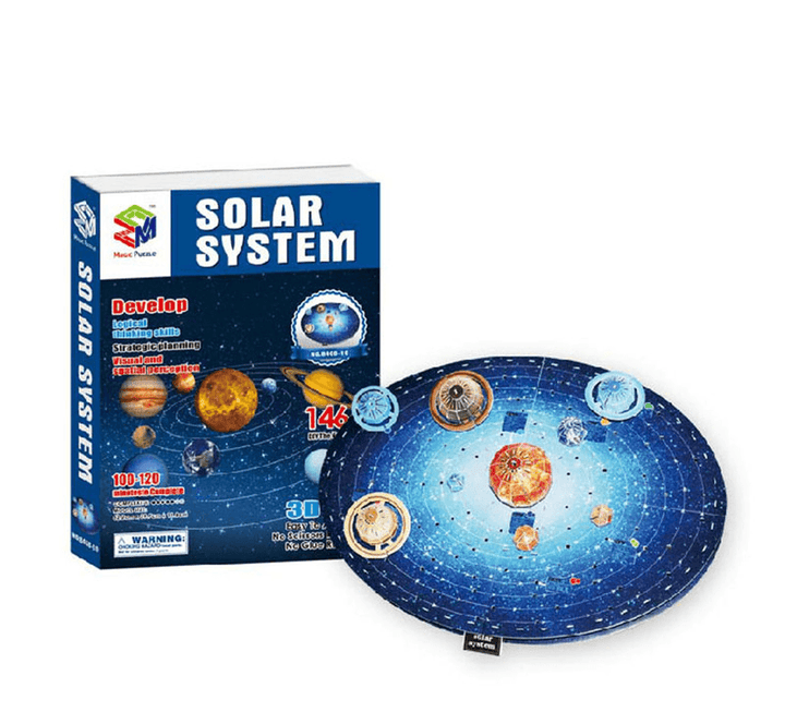 DIY 3D Solar System Nine Planet Paper Puzzle Model Kits for Kids Children Christmas Gift Toys - Trendha