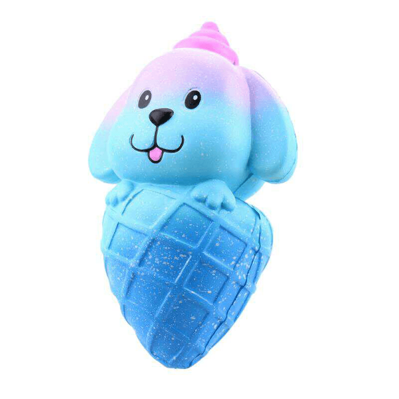 Vlampo Squishy Dog Puppy Ice Cream 16Cm Jumbo Licensed Slow Rising with Packaging Collection Gift Soft Toy - Trendha
