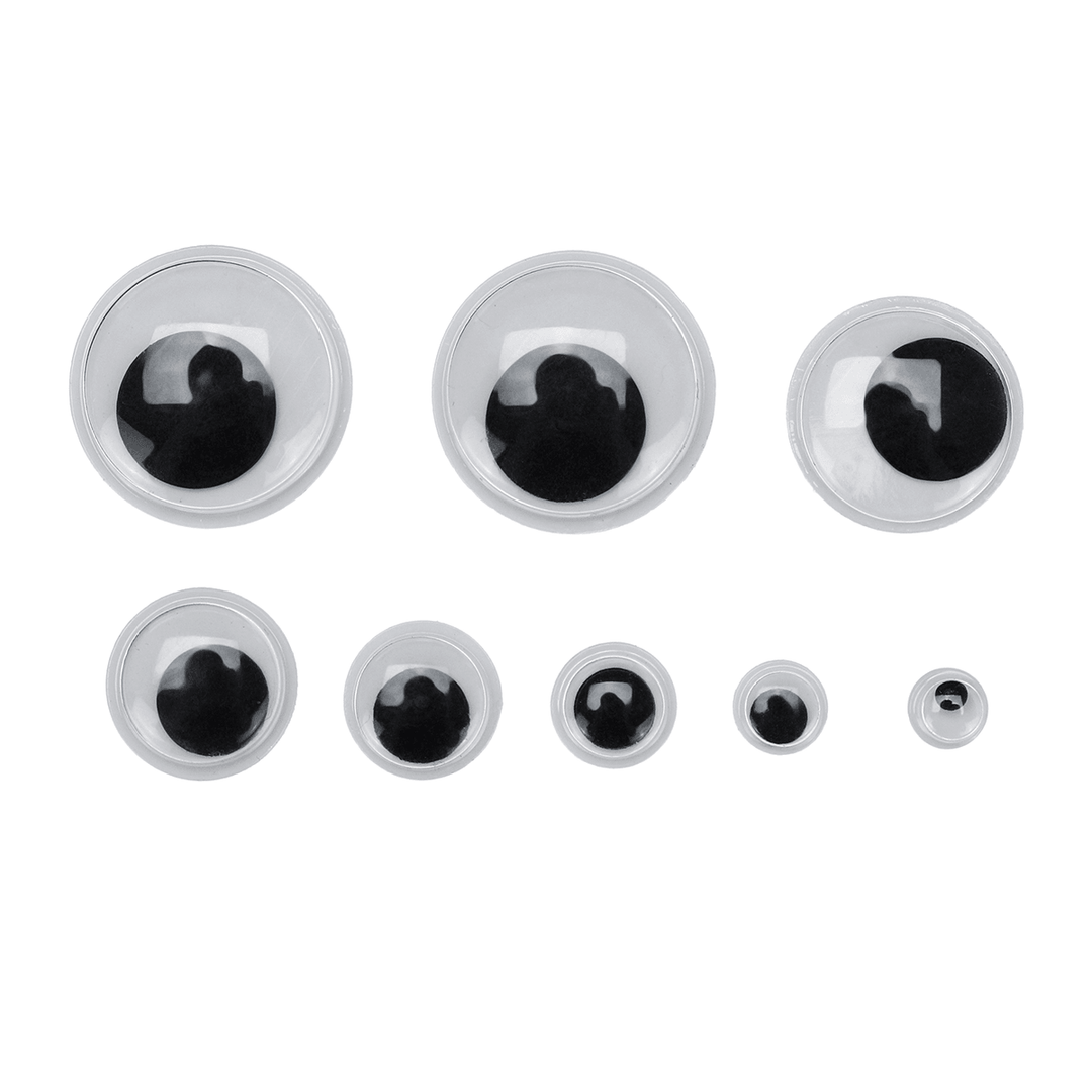 1680 Pcs Self Adhesive Sticky Wiggle Googly Eyes Assorted Sizes Kids Crafts - Trendha