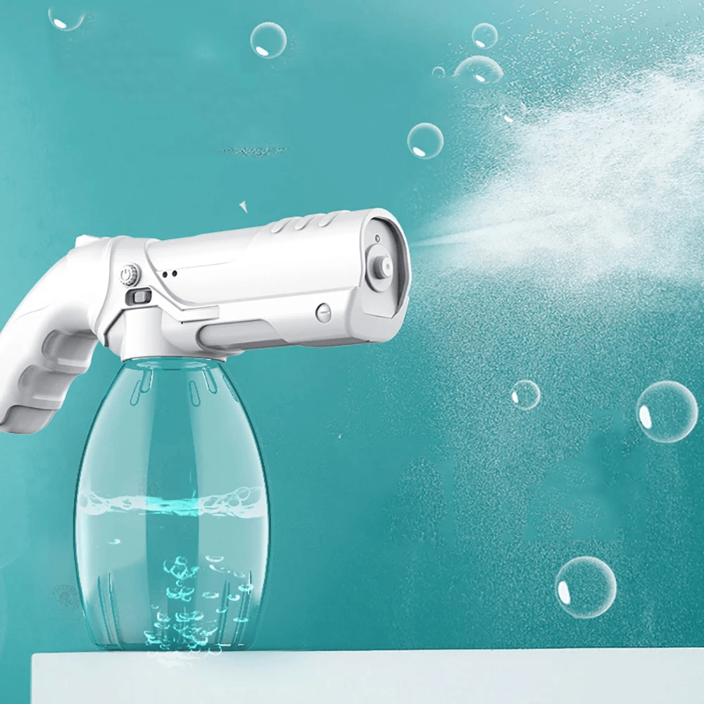 Nano Spray Machine Wireless Electric Sanitizer 380ML Sprayer Disinfects Blue Light Steam Spray Guns for Factory Home Office - Trendha