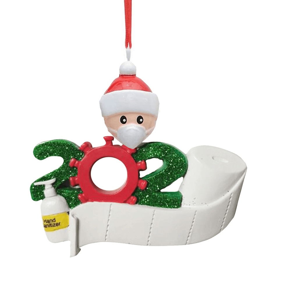 2020 Christmas Figurine Ornaments Xmas Tree Santa Claus Snowman Pendants Thanksgiving for Gift Home Decorations - Trendha