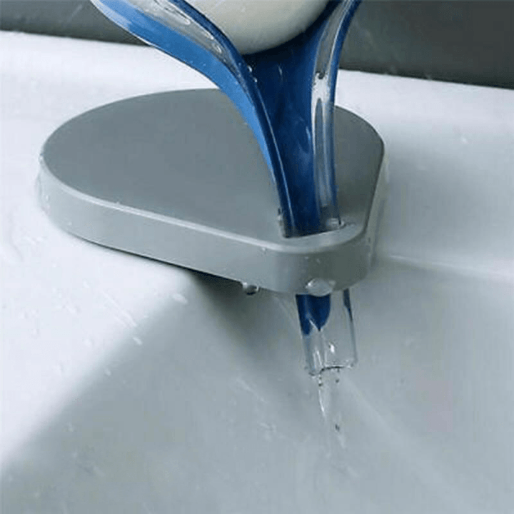 Leaf Shape Soap Drain Box Soap Dish Holder Suction Cup Toilet Shower Tray Draining Rack Bathroom Supplies - Trendha