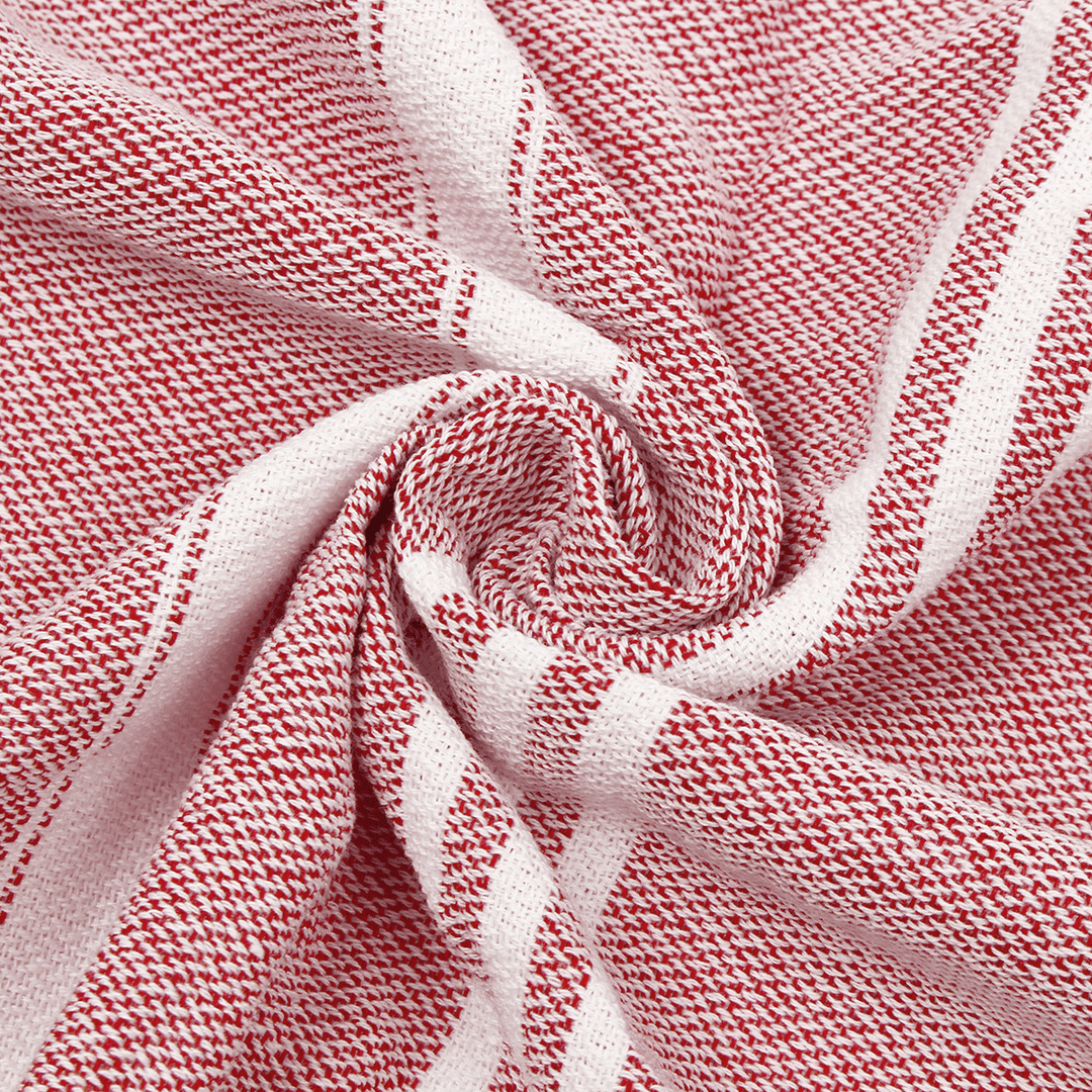 100X180Cm Large Beach Turkish Towel Bath Towel Hammam Cotton Striped Washcloths - Trendha