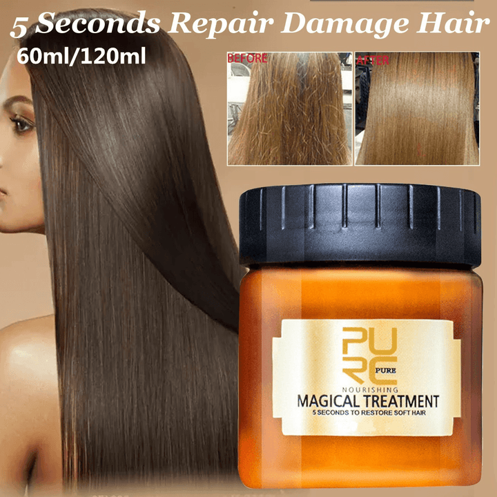 5 Seconds Repair Damage Repair Soft Hair PURC Magic Care Hair Mask - Trendha