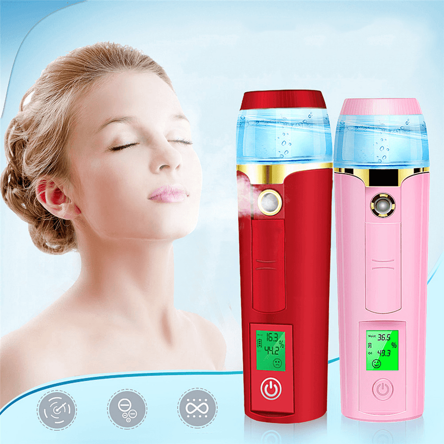 Portable USB Digital Pore Face Facial Steamer Spa Pores Steam Sprayer Instrument - Trendha