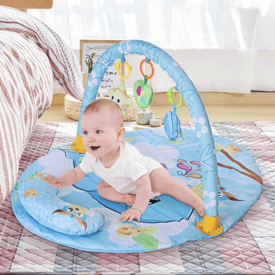 Baby Gym Play Mat Educational Rack Toys Baby Gym Mat with Music Lights Infant Fitness Carpet Gift for Kids - Trendha