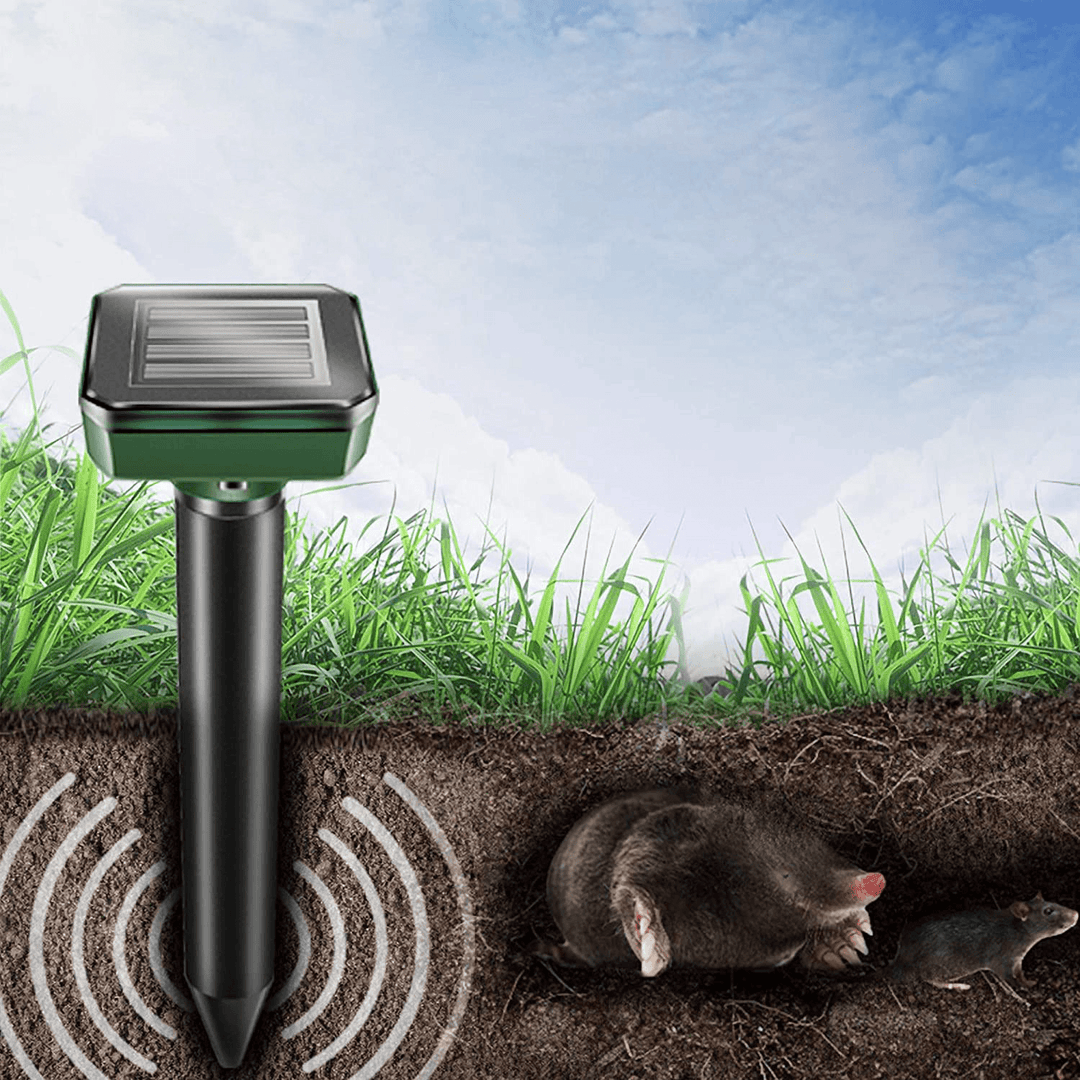 2/4 PCS Ultrasonic Animal Repellent Solar Powered Waterproof Snake Mouse Cat Pest Repellent T Animal Rejector Pest Control - Trendha