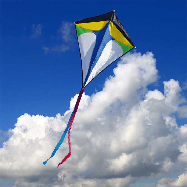 26''×30'' Diamond Delta Kite Outdoor Sports Toys for Kids Single Line Blue Toys - Trendha