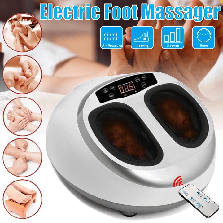 Health Electric Acupressure Massage Vibration Roller Foot Massager EU Plug - Trendha