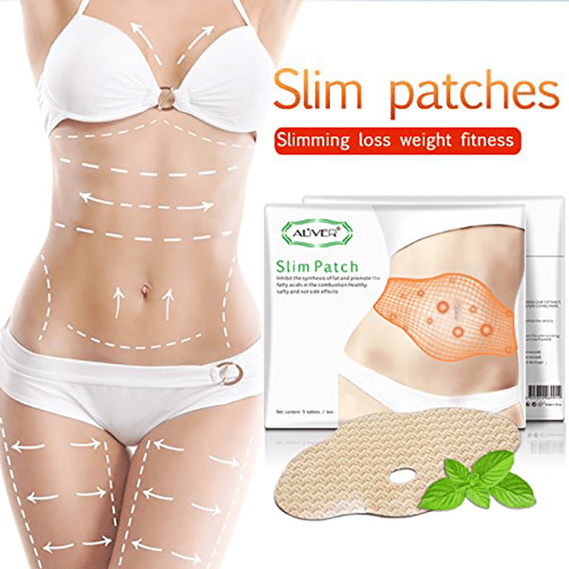 5 Pcs Slimming Sticker Slimming Belly Button Thin Legs Belly Stick Burn Fat Slimming Patch - Trendha