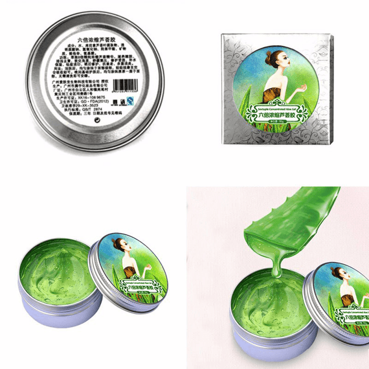 30G100% Pure Natural Aloe Vera Gel Wrinkle Removal Moisturizing anti Acne Anti-Sensitive Oil-Control Aloe Vera Sunscreen Cream - Trendha