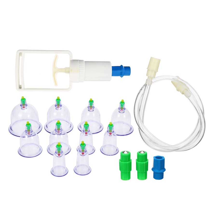 10Pcs Cup Vacuum Cupping Massager Set Stimulates Whole Body Relaxation Tools - Trendha
